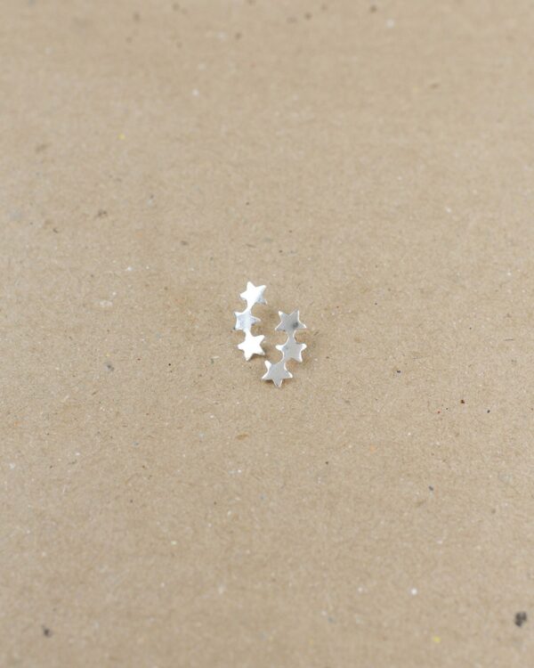 Brinco Ear Cuff Trio de Estrelas