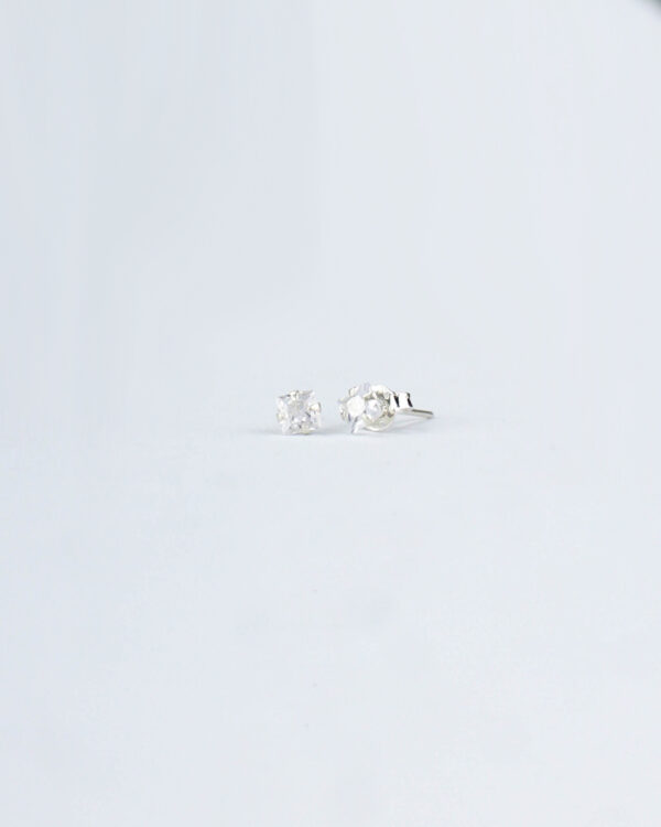 BRINCO CARRÊ 4MM – PRATA 925