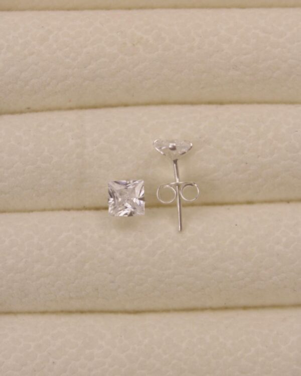 BRINCO CARRÊ 5MM – PRATA 925