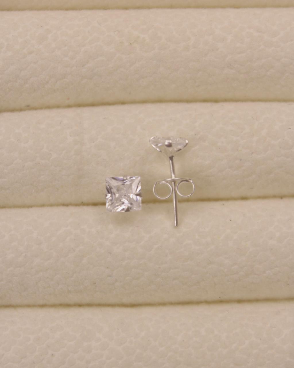 BRINCO CARRÊ 5MM – PRATA 925